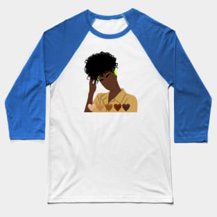 Black girl illustration Baseball T-Shirt